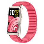 Cinturino per orologio xDfind in nylon intrecciato con chiusura a strappo e interfaccia metallica., For Huawei Band 11 Pro / 11