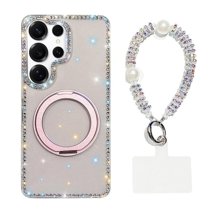 Custodia per telefono Diamond IMD con supporto magnetico in metallo e cinturino, rotazione a 360°., For Samsung Galaxy S24 5G, For Samsung Galaxy S23 Ultra 5G