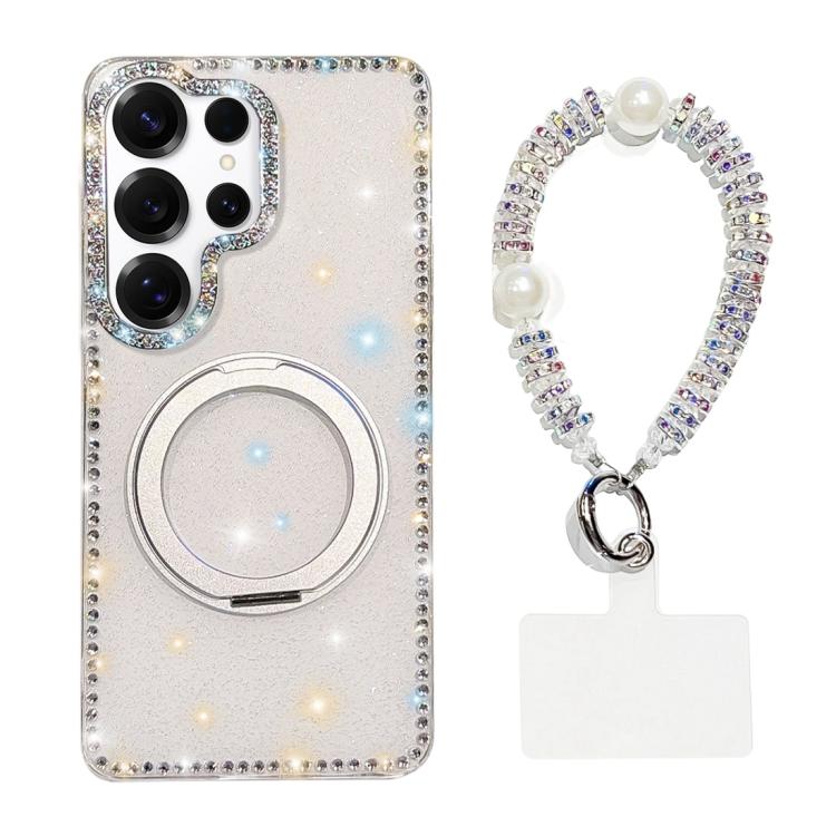 Custodia per telefono Diamond IMD con supporto magnetico in metallo e cinturino, rotazione a 360°., For Samsung Galaxy S24 5G, For Samsung Galaxy S23 Ultra 5G