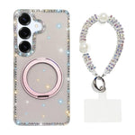 Custodia per telefono Diamond IMD con supporto magnetico in metallo e cinturino, rotazione a 360°., For Samsung Galaxy S24 5G, For Samsung Galaxy S23 Ultra 5G