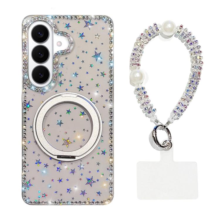 Custodia per telefono Diamond IMD con supporto magnetico in metallo e cinturino, rotazione a 360°., For Samsung Galaxy S26 5G, For Samsung Galaxy S25 FE 5G