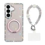 Custodia per telefono Diamond IMD con supporto magnetico in metallo e cinturino, rotazione a 360°., For Samsung Galaxy S26+ 5G, For Samsung Galaxy S26 Ultra 5G