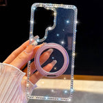Custodia per telefono Diamond IMD con supporto magnetico in metallo e cinturino, rotazione a 360°., For Samsung Galaxy S26+ 5G, For Samsung Galaxy S26 Ultra 5G