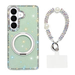 Custodia per telefono Diamond IMD con supporto magnetico in metallo e cinturino, rotazione a 360°., For Samsung Galaxy S26+ 5G, For Samsung Galaxy S26 Ultra 5G