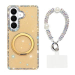 Custodia per telefono Diamond IMD con supporto magnetico in metallo e cinturino, rotazione a 360°., For Samsung Galaxy S26+ 5G, For Samsung Galaxy S26 Ultra 5G