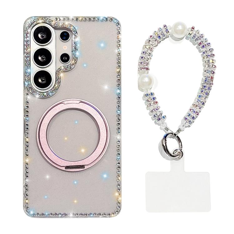 Custodia per telefono Diamond IMD con supporto magnetico in metallo e cinturino, rotazione a 360°., For Samsung Galaxy S26+ 5G, For Samsung Galaxy S26 Ultra 5G