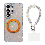 Custodia per telefono Diamond IMD con supporto magnetico in metallo e cinturino, rotazione a 360°., For Samsung Galaxy S26+ 5G, For Samsung Galaxy S26 Ultra 5G