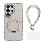 Custodia per telefono Diamond IMD con supporto magnetico in metallo e cinturino, rotazione a 360°., For Samsung Galaxy S26+ 5G, For Samsung Galaxy S26 Ultra 5G