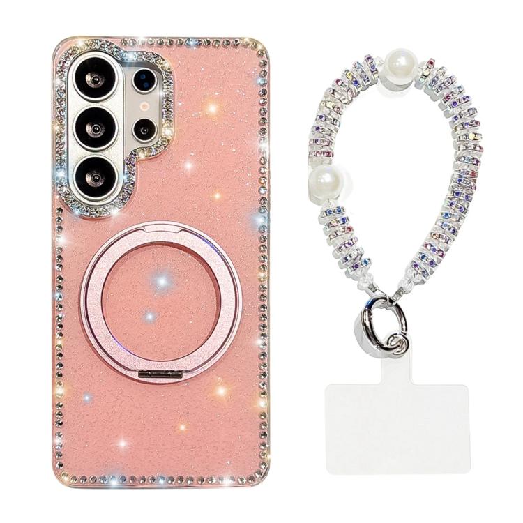 Custodia per telefono Diamond IMD con supporto magnetico in metallo e cinturino, rotazione a 360°., For Samsung Galaxy S26+ 5G, For Samsung Galaxy S26 Ultra 5G