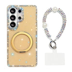 Custodia per telefono Diamond IMD con supporto magnetico in metallo e cinturino, rotazione a 360°., For Samsung Galaxy S26+ 5G, For Samsung Galaxy S26 Ultra 5G