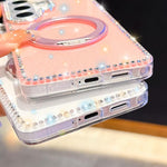 Custodia per telefono Diamond IMD con supporto magnetico in metallo e cinturino, rotazione a 360°., For Samsung Galaxy S26+ 5G, For Samsung Galaxy S26 Ultra 5G
