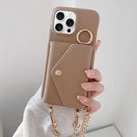 Portafoglio a tracolla con specchietto e custodia posteriore per telefono in ecopelle effetto litchi., For iPhone 16 Pro Max, For iPhone 16 Pro, For iPhone 16 Plus, For iPhone 16