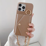 Portafoglio a tracolla con specchietto e custodia posteriore per telefono in ecopelle effetto litchi., For iPhone 12 Pro Max, For iPhone 12 Pro, For iPhone 11 Pro Max, For iPhone 11