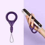 Mini cordino per cellulare con anello da dito autobloccante