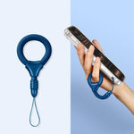 Mini cordino per cellulare con anello da dito autobloccante