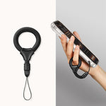 Mini cordino per cellulare con anello da dito autobloccante