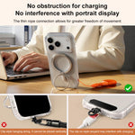 Mini cordino per cellulare con anello da dito autobloccante