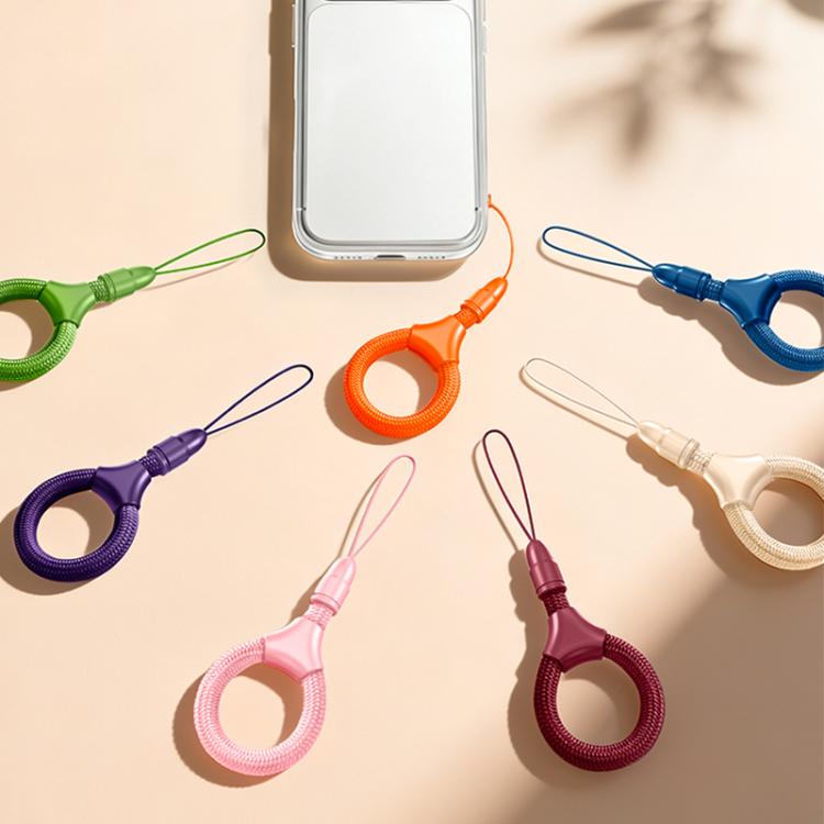Mini cordino per cellulare con anello da dito autobloccante