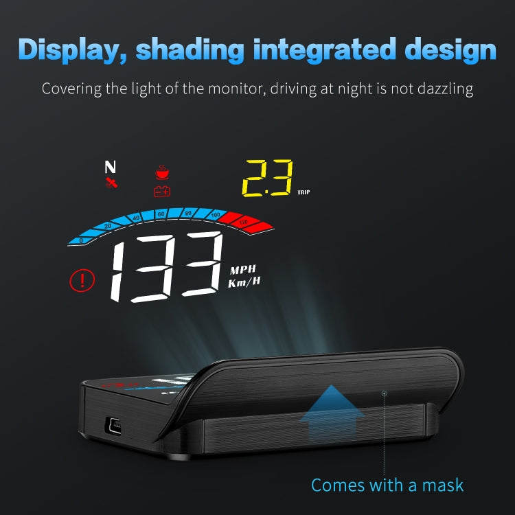 M16 Car HUD Head-up Display Misuratore di velocità GPS Velocità / tensione, M16