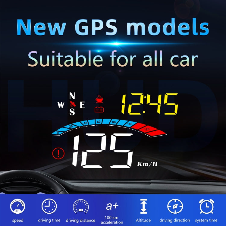 M16 Car HUD Head-up Display Misuratore di velocità GPS Velocità / tensione, M16