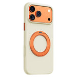 Custodia magnetica per telefono Boundless Series Rock Sand con supporto in lega girevole a 360 gradi, For iPhone 17 Pro Max, For iPhone 17 Pro, For iPhone 16 Pro Max, For iPhone 16 Pro