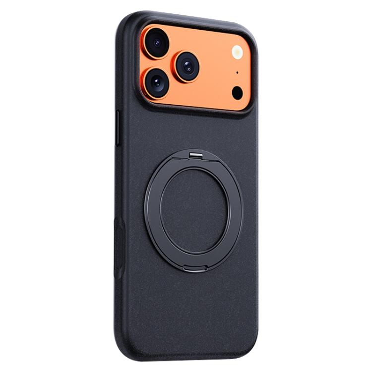 Custodia magnetica per telefono Boundless Series Rock Sand con supporto in lega girevole a 360 gradi, For iPhone 17 Pro Max, For iPhone 17 Pro, For iPhone 16 Pro Max, For iPhone 16 Pro