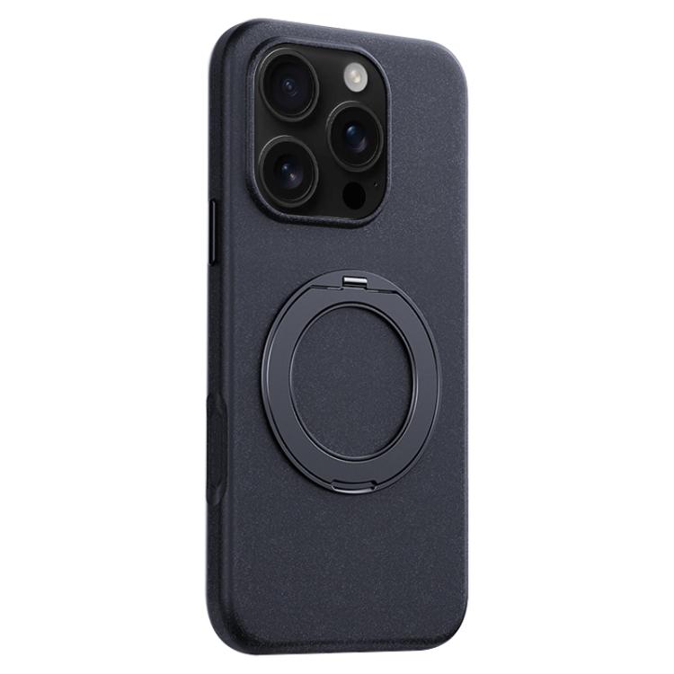Custodia magnetica per telefono Boundless Series Rock Sand con supporto in lega girevole a 360 gradi, For iPhone 17 Pro Max, For iPhone 17 Pro, For iPhone 16 Pro Max, For iPhone 16 Pro