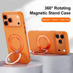 Custodia magnetica per telefono Boundless Series Rock Sand con supporto in lega girevole a 360 gradi, For iPhone 17 Pro Max, For iPhone 17 Pro, For iPhone 16 Pro Max, For iPhone 16 Pro