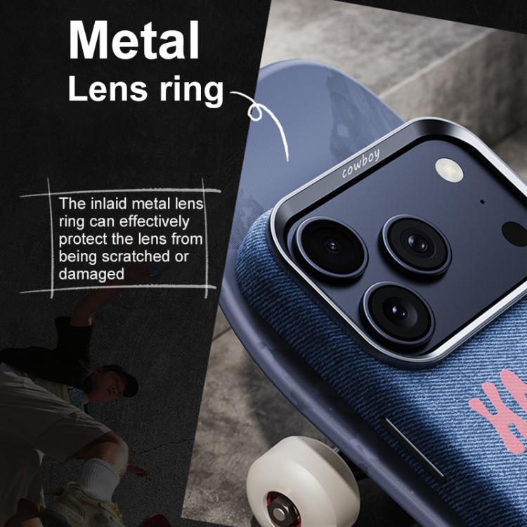 Bellissima custodia magnetica per telefono con texture denim a copertura totale., For iPhone 17 Pro Max, For iPhone 17 Pro, For iPhone 17, For iPhone 16 Pro Max