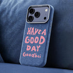 Bellissima custodia magnetica per telefono con texture denim a copertura totale., For iPhone 17 Pro Max, For iPhone 17 Pro, For iPhone 17, For iPhone 16 Pro Max
