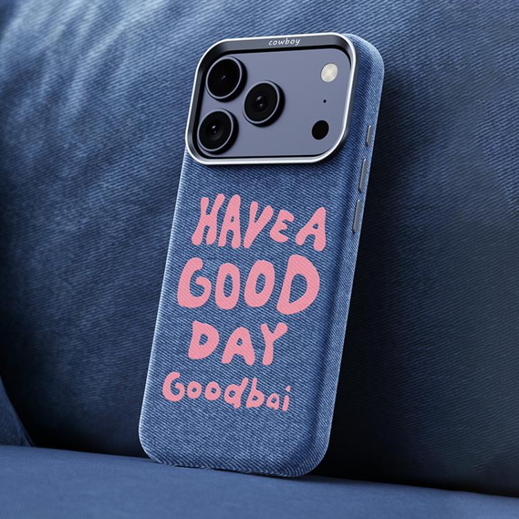 Bellissima custodia magnetica per telefono con texture denim a copertura totale., For iPhone 17 Pro Max, For iPhone 17 Pro, For iPhone 17, For iPhone 16 Pro Max