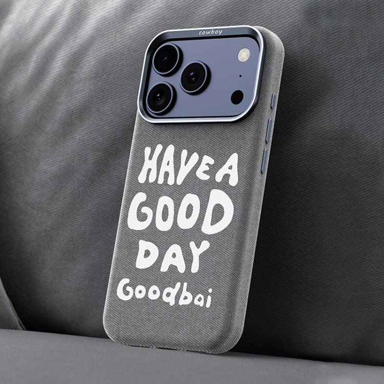 Bellissima custodia magnetica per telefono con texture denim a copertura totale., For iPhone 17 Pro Max, For iPhone 17 Pro, For iPhone 17, For iPhone 16 Pro Max