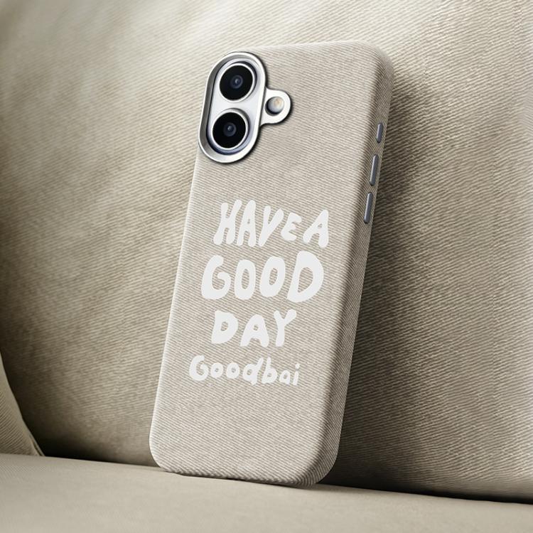 Bellissima custodia magnetica per telefono con texture denim a copertura totale., For iPhone 17 Pro Max, For iPhone 17 Pro, For iPhone 17, For iPhone 16 Pro Max