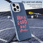 Bellissima custodia magnetica per telefono con texture denim a copertura totale., For iPhone 16 Pro, For iPhone 16 Plus, For iPhone 16, For iPhone 15 Pro Max