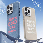 Bellissima custodia magnetica per telefono con texture denim a copertura totale., For iPhone 14 Pro, For iPhone 14 Pro Max