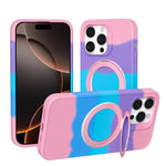 Custodia magnetica per telefono con anello girevole a 360 gradi della serie Dark Star., For iPhone 16 Pro Max, For iPhone 16 Pro, For iPhone 16 Plus