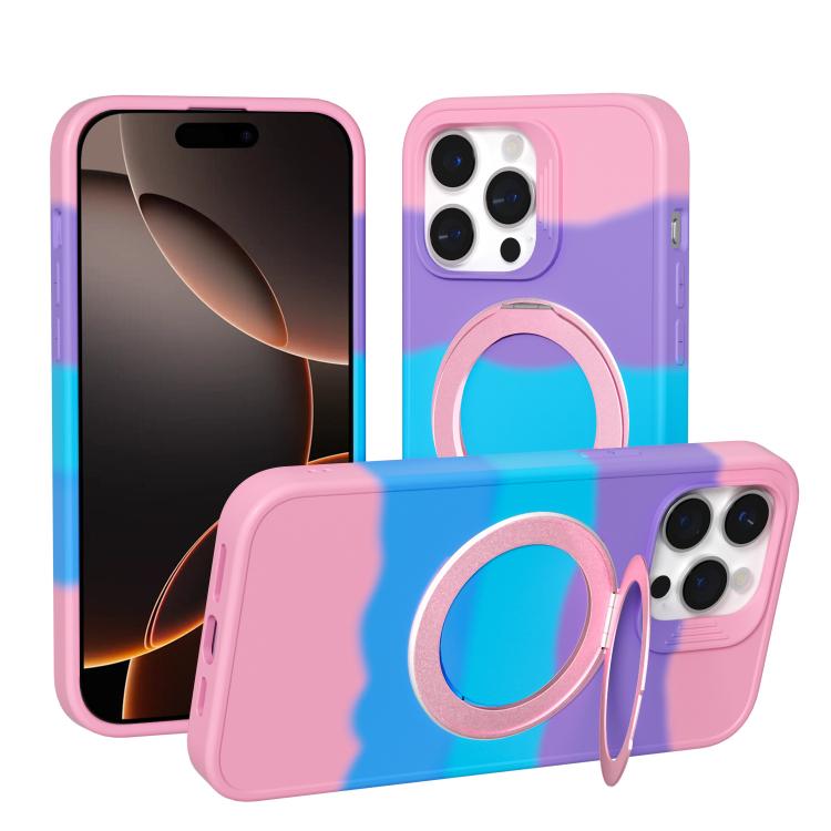 Custodia magnetica per telefono con anello girevole a 360 gradi della serie Dark Star., For iPhone 16 Pro Max, For iPhone 16 Pro, For iPhone 16 Plus