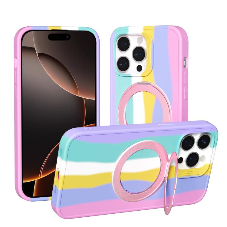 Custodia magnetica per telefono con anello girevole a 360 gradi della serie Dark Star., For iPhone 16 Pro Max, For iPhone 16 Pro, For iPhone 16 Plus
