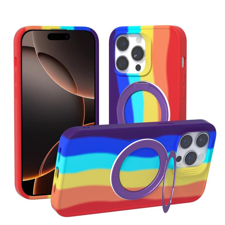 Custodia magnetica per telefono con anello girevole a 360 gradi della serie Dark Star., For iPhone 16 Pro Max, For iPhone 16 Pro, For iPhone 16 Plus