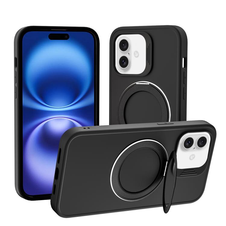 Custodia magnetica per telefono con anello girevole a 360 gradi della serie Dark Star., For iPhone 16 Pro Max, For iPhone 16 Pro, For iPhone 16 Plus