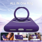 Custodia magnetica per telefono con anello girevole a 360 gradi della serie Dark Star., For iPhone 16, For iPhone 15 Pro Max, For iPhone 14