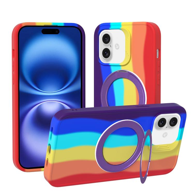 Custodia magnetica per telefono con anello girevole a 360 gradi della serie Dark Star., For iPhone 16, For iPhone 15 Pro Max, For iPhone 14