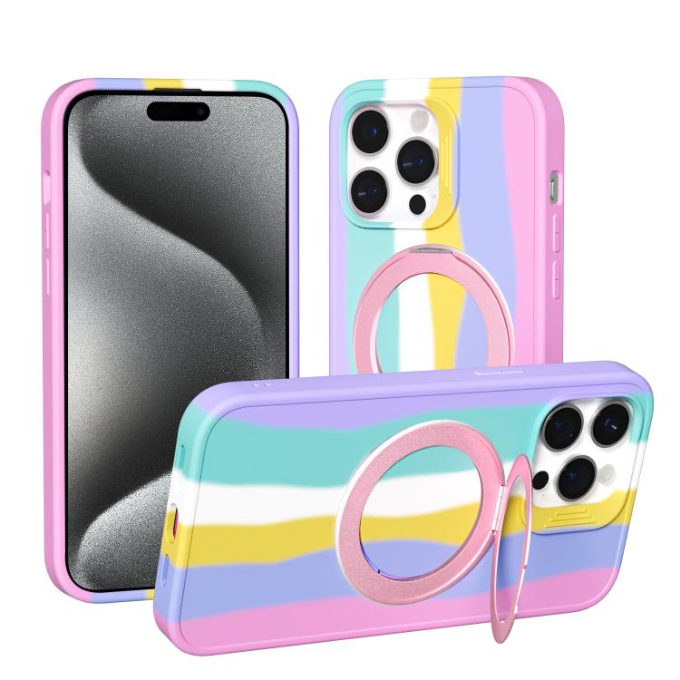 Custodia magnetica per telefono con anello girevole a 360 gradi della serie Dark Star., For iPhone 16, For iPhone 15 Pro Max, For iPhone 14