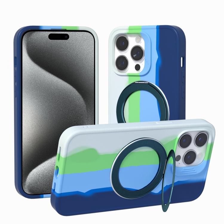 Custodia magnetica per telefono con anello girevole a 360 gradi della serie Dark Star., For iPhone 16, For iPhone 15 Pro Max, For iPhone 14