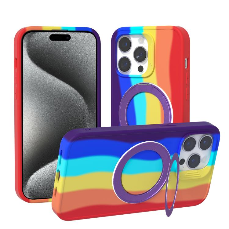 Custodia magnetica per telefono con anello girevole a 360 gradi della serie Dark Star., For iPhone 16, For iPhone 15 Pro Max, For iPhone 14