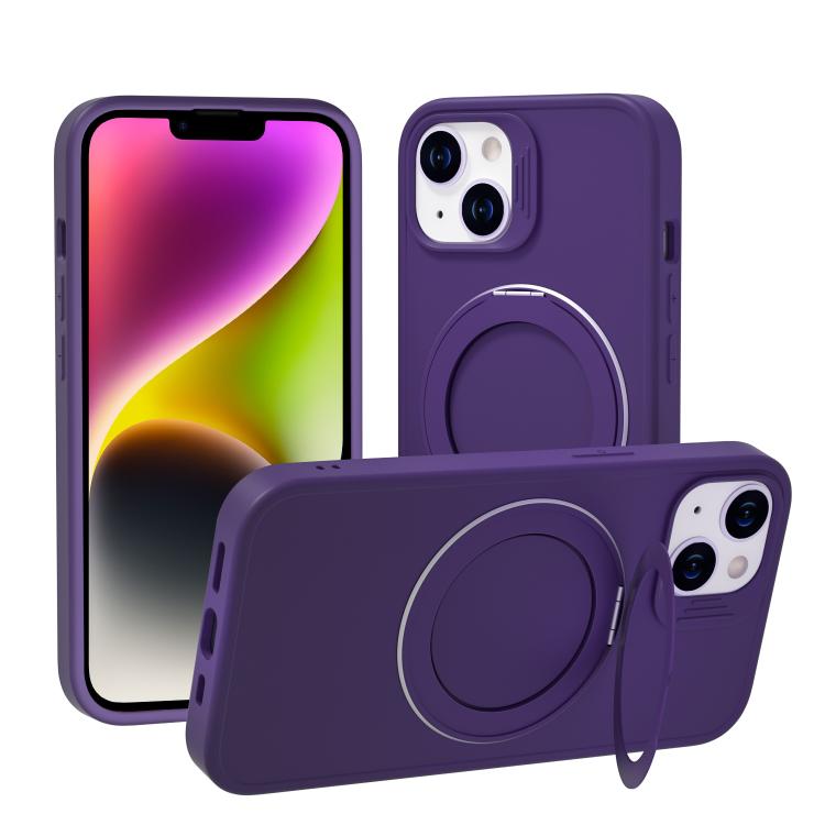 Custodia magnetica per telefono con anello girevole a 360 gradi della serie Dark Star., For iPhone 16, For iPhone 15 Pro Max, For iPhone 14