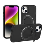 Custodia magnetica per telefono con anello girevole a 360 gradi della serie Dark Star., For iPhone 16, For iPhone 15 Pro Max, For iPhone 14
