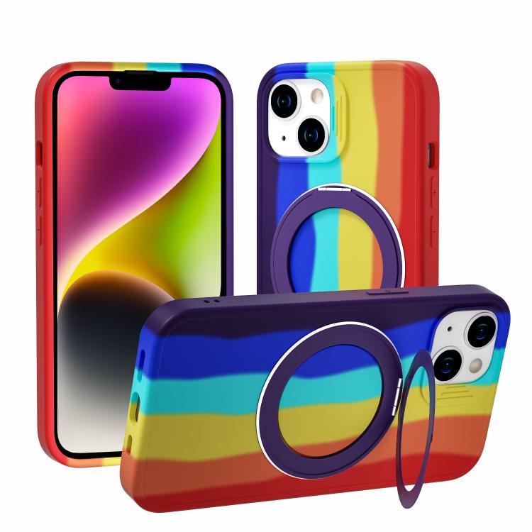 Custodia magnetica per telefono con anello girevole a 360 gradi della serie Dark Star., For iPhone 16, For iPhone 15 Pro Max, For iPhone 14