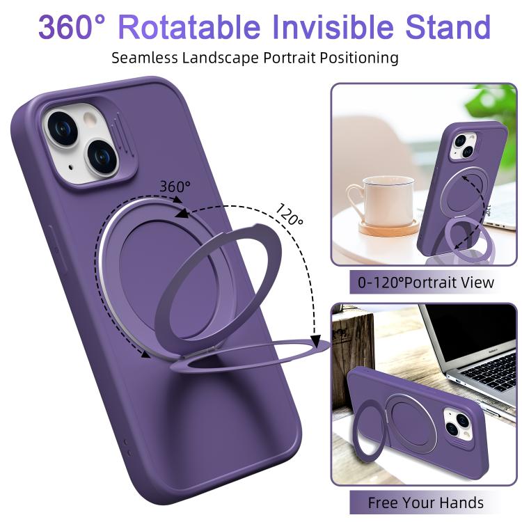 Custodia magnetica per telefono con anello girevole a 360 gradi della serie Dark Star., For iPhone 13, For iPhone 11