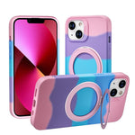 Custodia magnetica per telefono con anello girevole a 360 gradi della serie Dark Star., For iPhone 13, For iPhone 11
